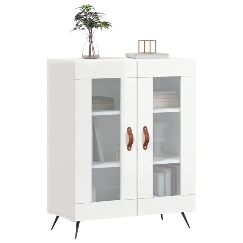 Berkfield Sideboard High Gloss White 69.5x34x90 cm Engineered Wood 2