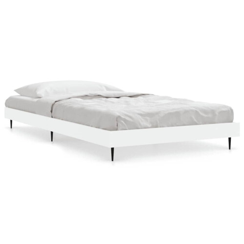 Berkfield Bed Frame without Mattress White 90x200 cm Engineered Wood 1