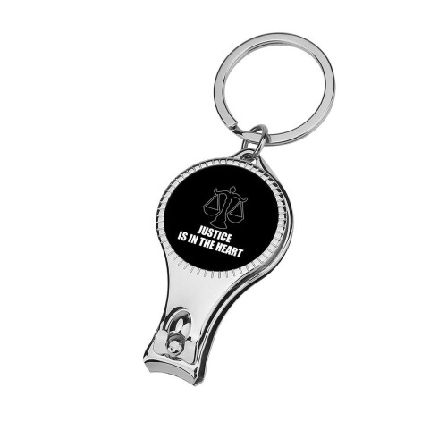 Foldable Travel Nail Clipper with Keychain, Curved Precision Blade, Multi Function Tool and File