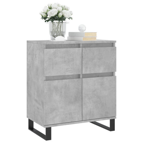Berkfield Sideboard Concrete Grey 60x35x70 cm Engineered Wood 2