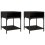 Berkfield Bedside Tables 2 pcs Black 40x41x50 cm Engineered Wood 2
