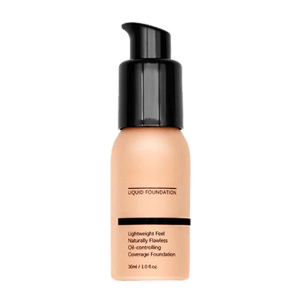 Lightweight Long Lasting Liquid Foundation 30ml, Buildable Full Coverage Concealer for Oily Skin