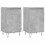 Berkfield Sideboards 2 pcs Concrete Grey 40x35x70 cm Engineered Wood 2