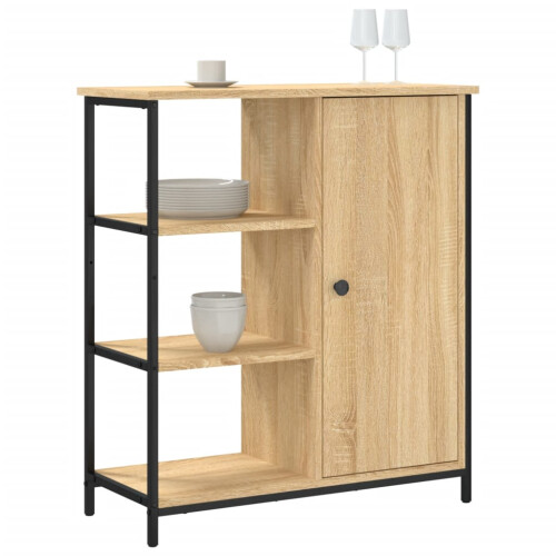 Berkfield Sideboard Sonoma Oak 70x30x80 cm Engineered Wood 2