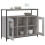 Berkfield Sideboard Grey Sonoma 100x35x80 cm Engineered Wood 4