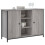 Berkfield Sideboard Grey Sonoma 100x35x70 cm Engineered Wood 3