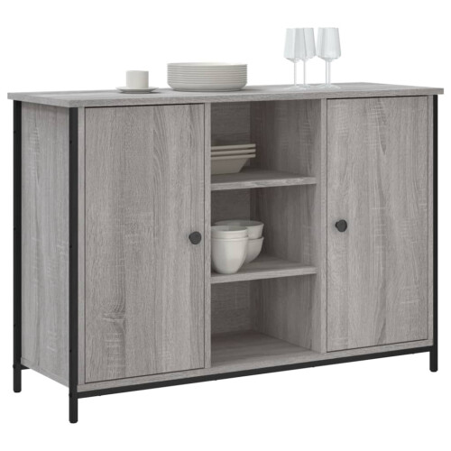 Berkfield Sideboard Grey Sonoma 100x35x70 cm Engineered Wood 2