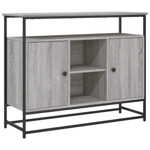 Berkfield Sideboard Grey Sonoma 100x35x80 cm Engineered Wood 1