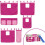 Berkfield Curtains for Loft Bed Pink Polyester 2