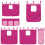 Berkfield Curtains for Loft Bed Pink Polyester 3