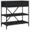 Berkfield Console Table Black 75x34.5x75 cm Engineered Wood 2