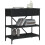 Berkfield Console Table Black 75x34.5x75 cm Engineered Wood 3