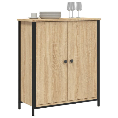 Berkfield Sideboard Sonoma Oak 70x30x80 cm Engineered Wood 2