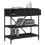 Berkfield Console Table Black 75x34.5x75 cm Engineered Wood 4