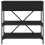 Berkfield Console Table Black 75x34.5x75 cm Engineered Wood 5