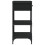 Berkfield Console Table Black 75x34.5x75 cm Engineered Wood 6