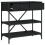 Berkfield Console Table Black 75x34.5x75 cm Engineered Wood 8
