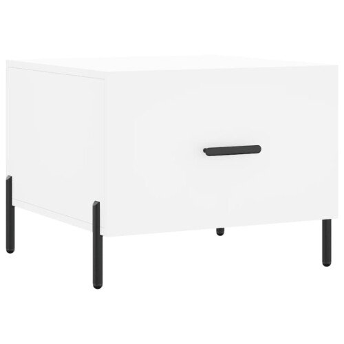 Berkfield Coffee Table White 50x50x40 cm Engineered Wood 1