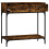 Berkfield Console Table Smoked Oak 75x34.5x75 cm Engineered Wood 4