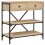 Berkfield Console Table Sonoma Oak 75x34.5x75 cm Engineered Wood 2