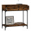 Berkfield Console Table Smoked Oak 75x34.5x75 cm Engineered Wood 7