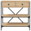 Berkfield Console Table Sonoma Oak 75x34.5x75 cm Engineered Wood 5