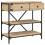 Berkfield Console Table Sonoma Oak 75x34.5x75 cm Engineered Wood 8
