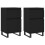 Berkfield Sideboards 2 pcs Black 40x35x70 cm Engineered Wood 2