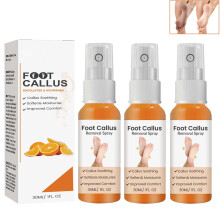 Foot Callus Remover Spray 30ml 3PCS, Deep Exfoliating Foot Peel for Dry Cracked Heels and Dead Skin