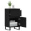 Berkfield Sideboards 2 pcs Black 40x35x70 cm Engineered Wood 4