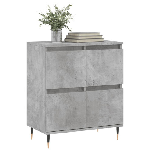 Berkfield Sideboard Concrete Grey 60x35x70 cm Engineered Wood 2