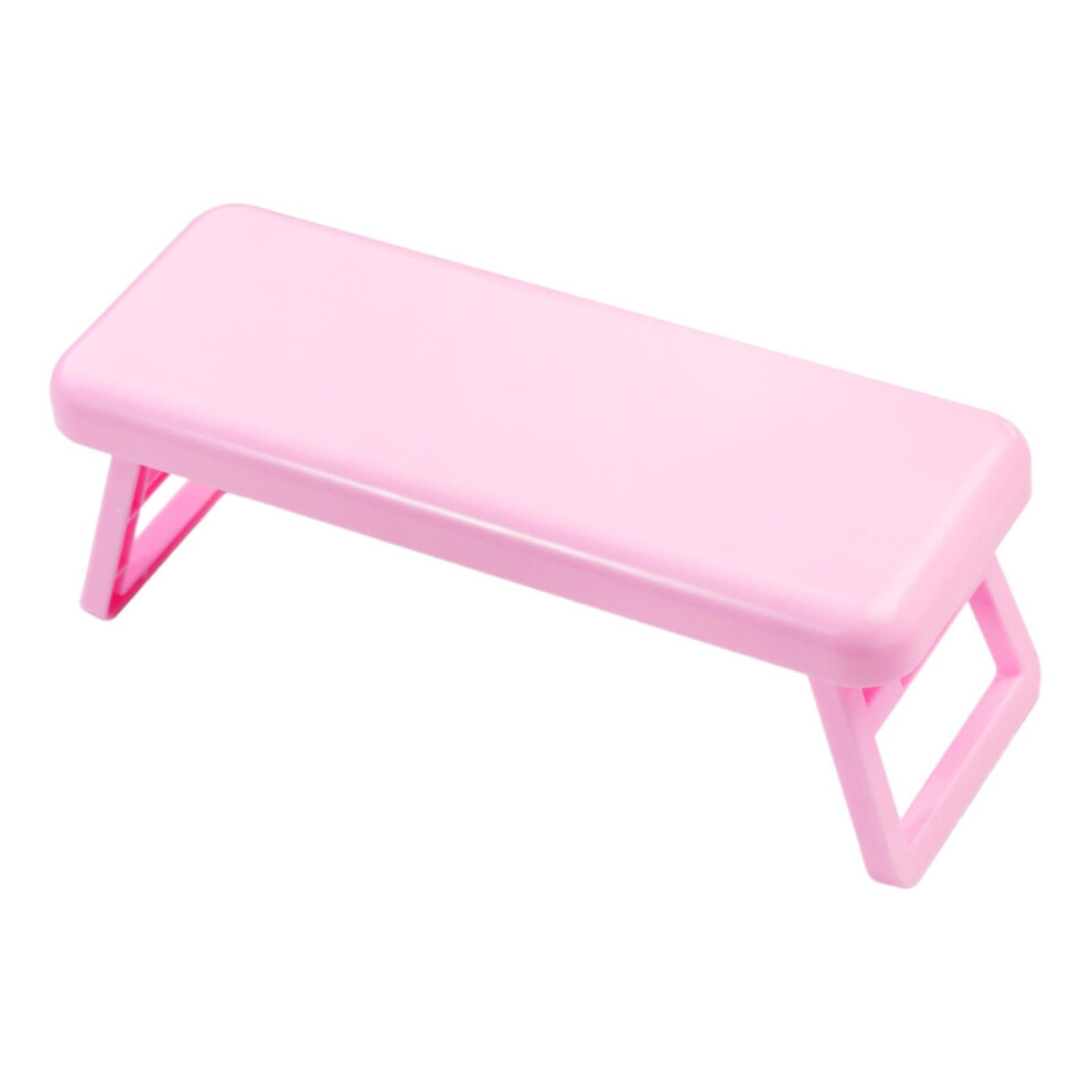 Pink Foldable Nail Arm Rest Cushion Non Slip Manicure Hand Pillow For Salon And Home