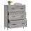 Berkfield Sideboard Grey Sonoma 69.5x34x90 cm Engineered Wood 4