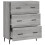 Berkfield Sideboard Grey Sonoma 69.5x34x90 cm Engineered Wood 6