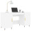 Berkfield Desk White 140x50x75 cm Engineered Wood 3