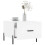 Berkfield Coffee Table High Gloss White 50x50x40 cm Engineered Wood 4