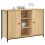 Berkfield Sideboard Sonoma Oak 100x35x70 cm Engineered Wood 3