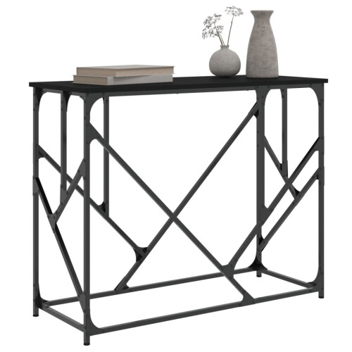 Berkfield Console Table Black 100x40x80 cm Engineered Wood 2