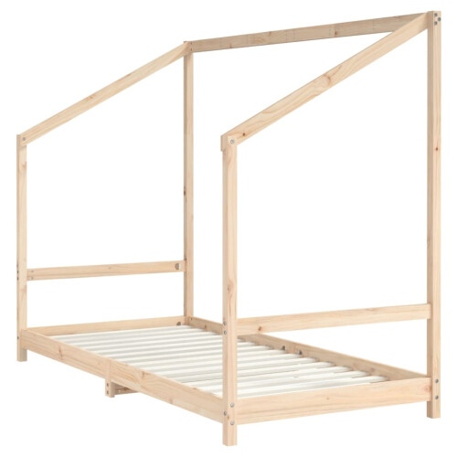 Berkfield Kids Bed Frame 90x190 cm Solid Wood Pine 2