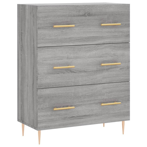 Berkfield Sideboard Grey Sonoma 69.5x34x90 cm Engineered Wood 1
