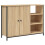 Berkfield Sideboard Sonoma Oak 100x33x75 cm Engineered Wood 2