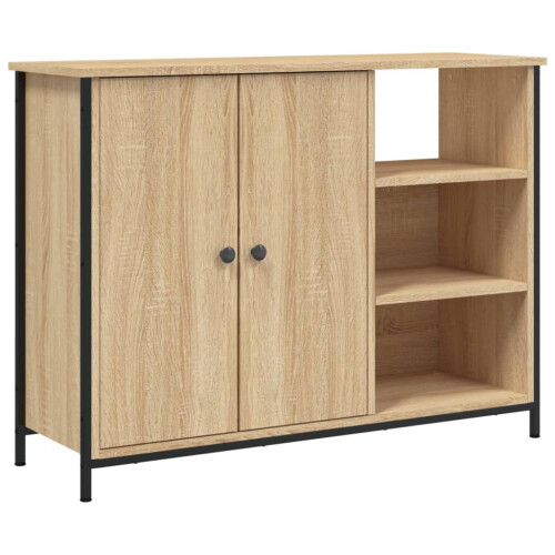 Berkfield Sideboard Sonoma Oak 100x33x75 cm Engineered Wood 1