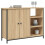 Berkfield Sideboard Sonoma Oak 100x33x75 cm Engineered Wood 3