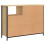 Berkfield Sideboard Sonoma Oak 100x33x75 cm Engineered Wood 8
