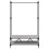 Berkfield Clothes Rack with Shelves Grey Sonoma Engineered Wood 4