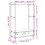 Berkfield Clothes Rack with Shelves Grey Sonoma Engineered Wood 9
