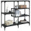 Berkfield Console Table Black 103x32x95 cm Engineered Wood 3