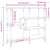 Berkfield Console Table Black 103x32x95 cm Engineered Wood 9