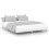 Berkfield Bed Frame without Mattress High Gloss White 200x200 cm 2