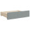 Berkfield Bed Storage Drawers 2 pcs Light Grey Engineered Wood and Fabric 3
